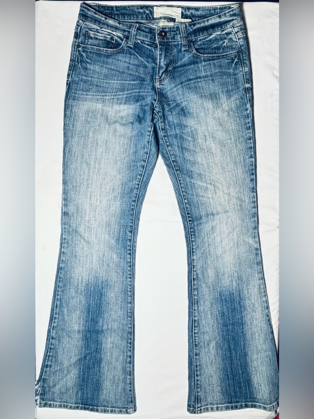 Maurices Molli Flare Light Wash Denim Jeans Women's 3/4 Regular Good Condition